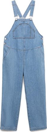 Mango Denim Maternity Overalls in Medium Blue at Nordstrom, Size X-Small
