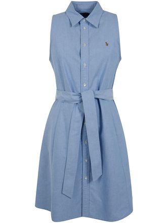 Ralph Lauren Woven Sleevesless Mini Shirt Dress