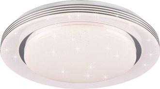 Reality L&aacute;mpara De Techo Atria Grande Y Moderna Led Dimmer Star Effect White Trio Lighting