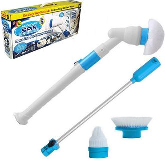 Trade Shop Trade Shop - Spazzolone Rotante Cordless Recaricabile Para Pulizia Piastrelle Bagno