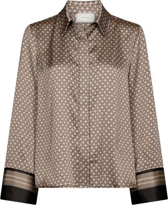 Neo Noir Shirt - Dames - Overhemden - Beige - L - Overhemden