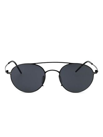 Giorgio Armani 0AR6169 round-frame metal sunglasses - Black