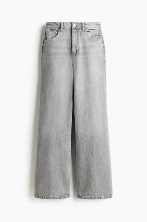 H&M Wide Ultra High Jeans - Grau