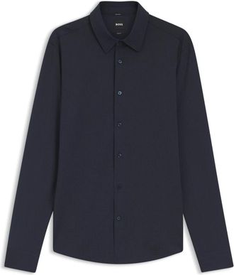 HUGO BOSS Casual Shirts - Heren - Casual Overhemden - Blauw - L - Overhemden