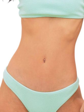 Sauipe Swimwear Jenna Brief Bikini Bottom In Aqua