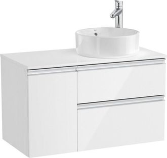 Roca Mueble Base De 2 Cajones Para Lavabo De Sobre Encimera The Gap Roca Medidas: 900x460x537 Mm - Posici&oacute;n Del Lavabo: Izquierda
