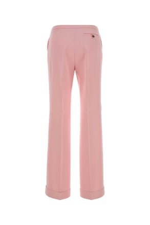 Alberta Ferretti Womens Pink Crepe Pant Rosa Viacea Pantaloni