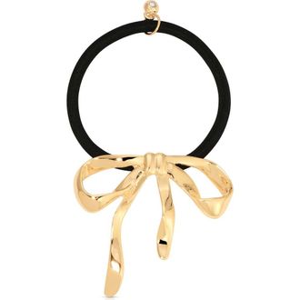 Ettika Bow Organica Ponytail Holder in Gold at Nordstrom