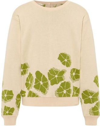 Tranquillo Lockerer Jaquard-Pullover Pullover für Damen | beige