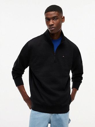 Tommy Hilfiger Tommy Flag Fleece Quarter-Zip Jumper