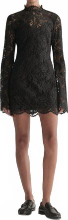 A.L.C. Eden Lace Mini Dress In Black
