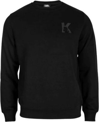 Karl Lagerfeld Sweatshirt met ronde hals - Heren - Sweatshirts - Zwart - XS - Katoen - Hoodies & sweatvesten