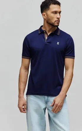 Psycho Bunny Mens Kenyon Lightweight Pique Polo 402 EVENING BLUE / XXXL