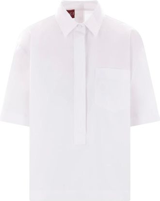 Gucci Shirts, female, White, Size: XS White Cotton Poplin Shirt