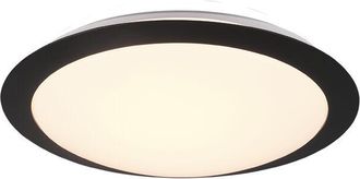 Trio Plaf&oacute;n Ba&ntilde;o Redondo Umberto Led 12w Ip44 Black Lighting