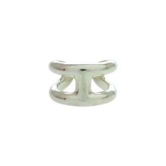 Herm&egrave;s Silver Silver 925 Band Ring (Pre-Owned)