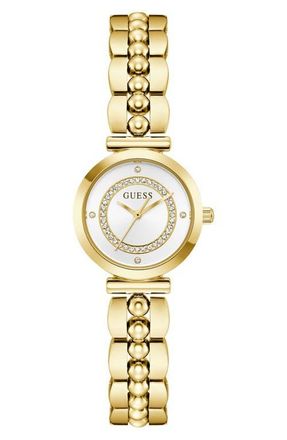 Guess Leena Bracelet Watch, 26mm in White/gold at Nordstrom