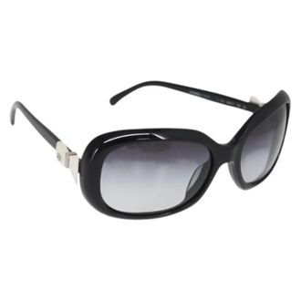 Chanel Pre-owned Accessories, female, Black, Size: ONE SIZE Pre-owned Plastic Sunglasses