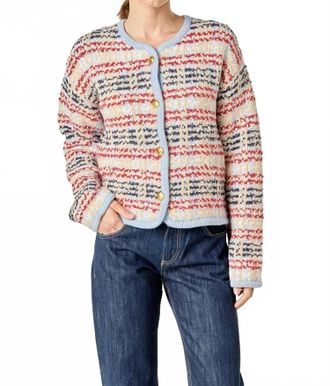 English Factory Textured Striped Jacket