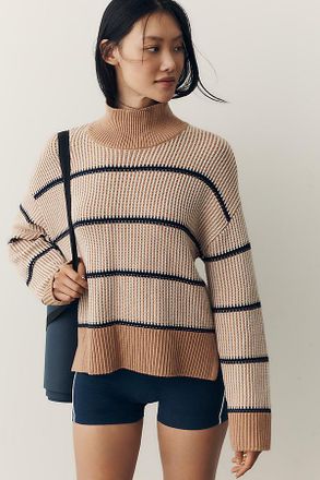 Varley Holland 100% Cotton Mock-Neck Sweater