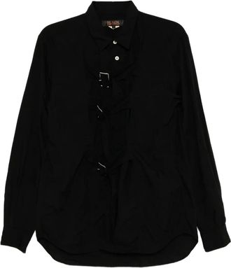 Comme Des Gar&ccedil;ons Shirt met dubbele gesp - Zwart