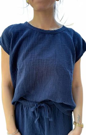 bobi Short Sleeve Dolman Top In Galaxy