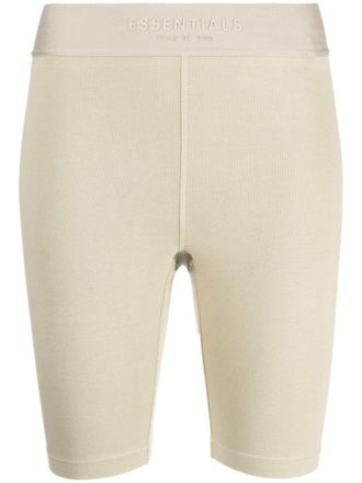 Fear of God logo-waistband shorts - Green