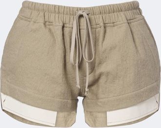 Rick Owens Shorts Fog de algod&oacute;n y lana
