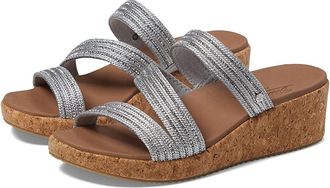 Skechers Arch Fit Beverlee - Always Classy Womens Shoes Silver : 11 B - Medium