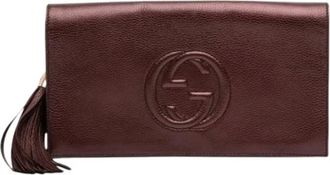 Gucci Pre-owned Clutches, female, Red, Size: ONE SIZE Pre-owned Vintage Clutch