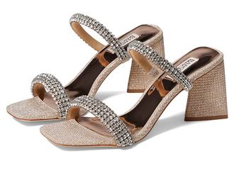 Badgley Mischka Frankie Womens Shoes Pale Gold : 8.5 M, Textile