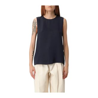 Theory Tops, Dames, Blauw, M, T-Shirts