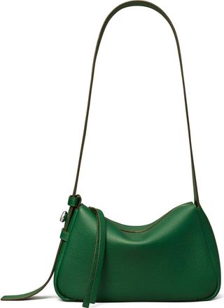 Tory Burch Small Romy Leather Shoulder Bag in Dark Kale at Nordstrom