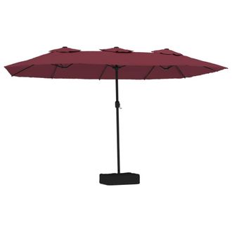 vidaXL Sombrilla Doble De Jard&iacute;n Rojo Burdeos 449x265 Cm Vidaxl