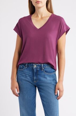 Tommy Bahama Kauai V-Neck T-Shirt in Grape Wine at Nordstrom, Size Medium