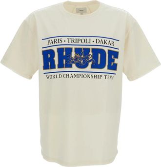 Rhude Hombre, Camisetas, Beige, Talla: M