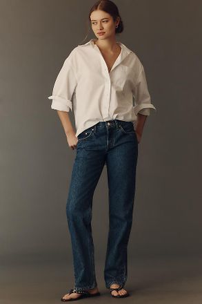EB Denim Ariel Mid-Rise Wedgie Straight-Leg Jeans