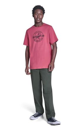 Converse Star Script Tee in Rose Cherry at Nordstrom, Size X-Small