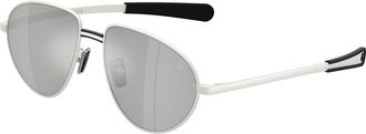 Moncler ME4009 VIZLA 10048V Mens Sunglasses Silver Size 55