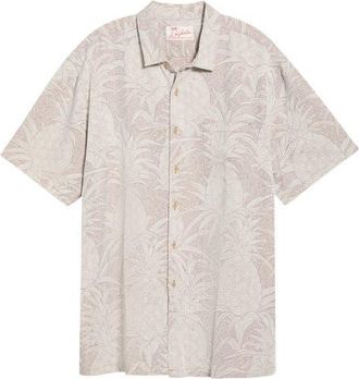 Kahala Hala Kahiki Jacquard Shirt in Toast at Nordstrom, Size Xx-Large