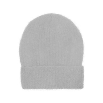 Americandreams Mila Mohair Beanie - Dames - Hoeden - Grijs - ONE Size - Wol - Accessoires