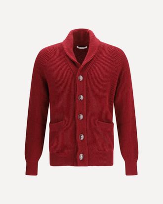 Brunello Cucinelli Ribbed Cardigan Male 50