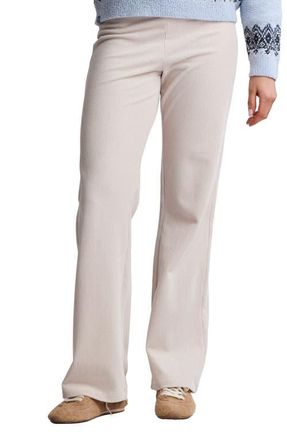 Barefoot Dreams Day to Night Stretch Corduroy Wide Leg Pants in Stone at Nordstrom, Size X-Small