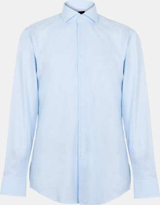 HUGO BOSS Mens H Hank Spread C1 222 10270693 in Lt/Pastel Blue - Size 16.5 inch