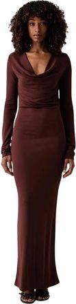 Patrizia Pepe Abito lungo aderente - - Dresses - Donna - Marrone - XS