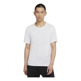 Nike Dri-fit Rise 365 Causual Sports Ventilate Round Collar T-Shirt Mens White CZ9185-100