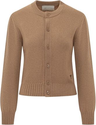 Ami Cardigans - Dames - Vesten - Beige - S - Truien & Vesten