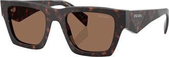 Prada Pillow Zonnebril - unisex - Zonnebrillen - Bruin - 50 MM - Accessoires