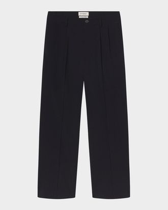 Frame Denim Men & apos;s Baggy Straight-Leg Pleated Trousers