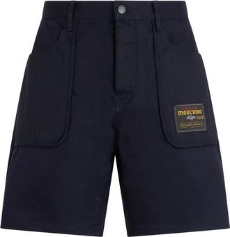 Moschino Katoenen Shorts - Heren - Korte Broeken - Blauw - M - Katoen - Korte Broeken